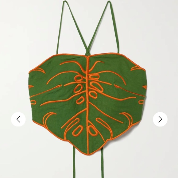 FARM Rio Tops - Monstera leaf top Farm Rio like New